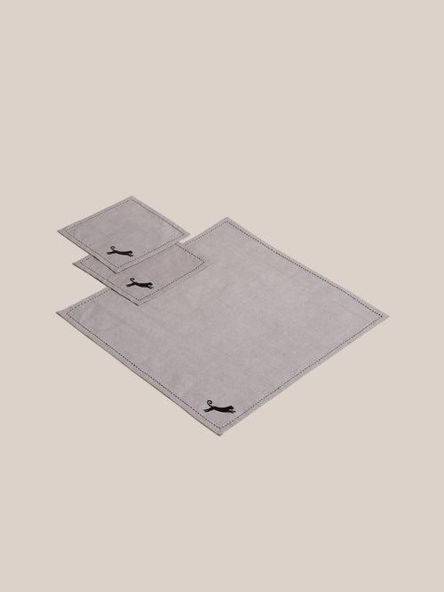 Africana Dinner Napkin - Grey