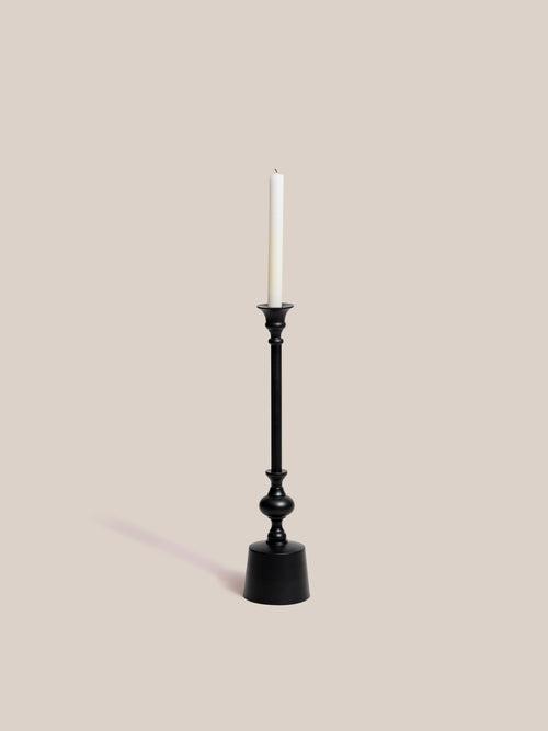 Dawn Taper Candle Holder - Black