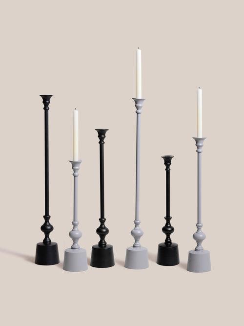 Dawn Taper Candle Holder - Black