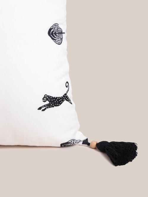 Pardus Cushion Cover - White | Decor Accents