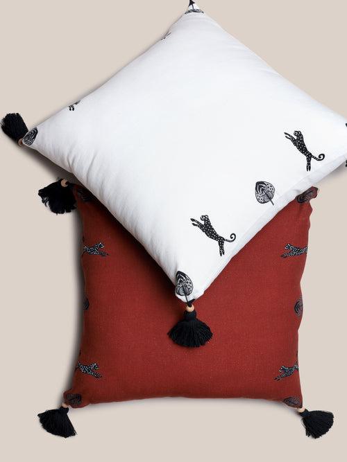 Pardus Cushion Cover - White | Decor Accents