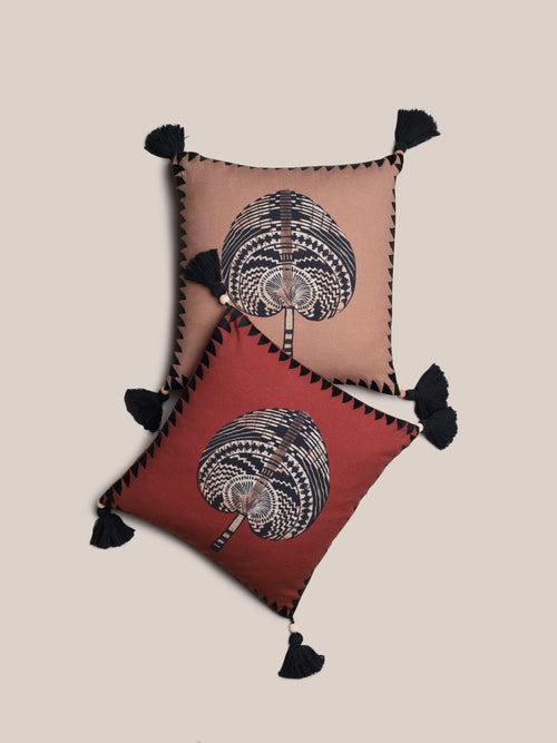 Shabiki Cushion Cover - Rust | Decor Accents