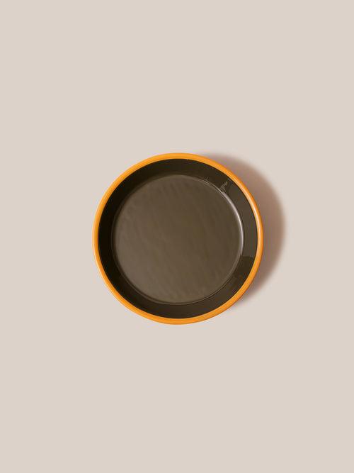 Amari Pedestal Platter Olive Green - M