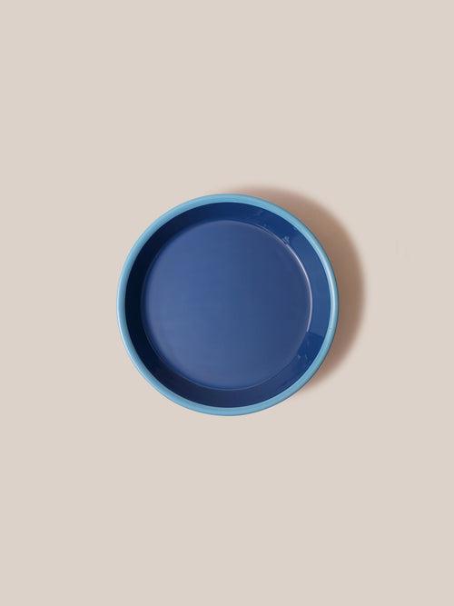 Amari Pedestal Platter Blue - S