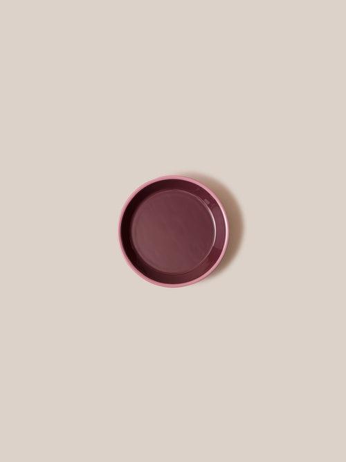 Amari Pedestal Platter Burgundy - L