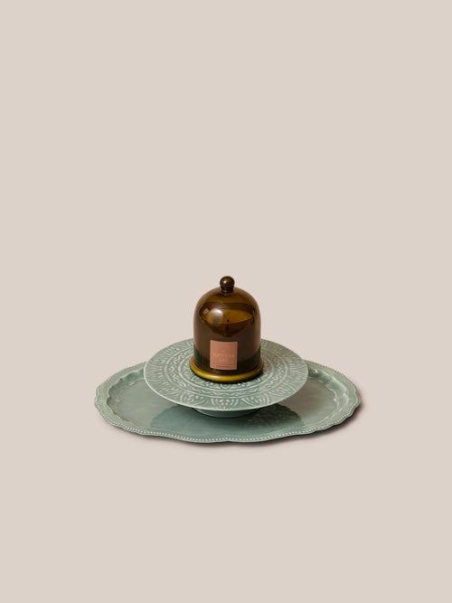 Deep Sea Cake Stand - Sea Green