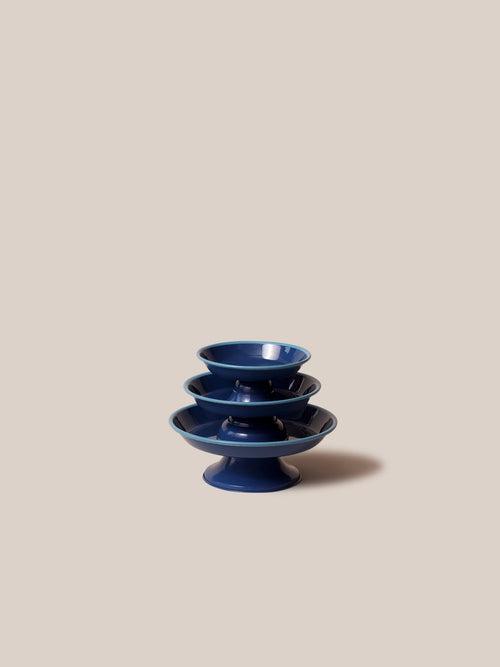 Amari Pedestal Platter Blue - S