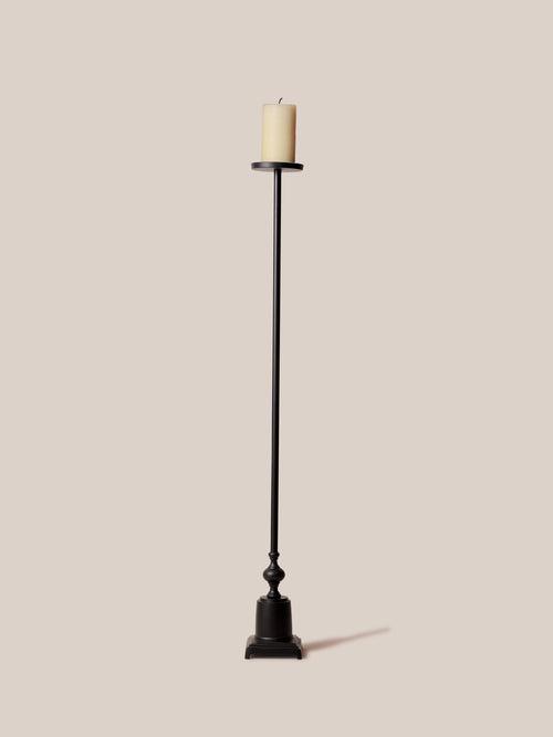 Dawn Floor Candle Holder - Black