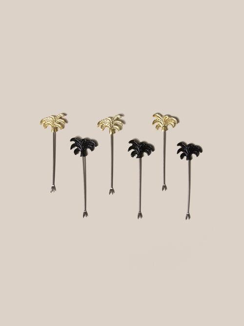 Palmera Cocktail Picks - Black