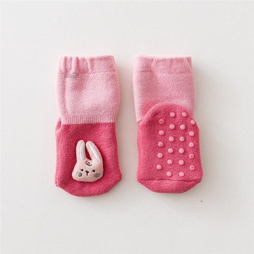 1J Soft Cotton Baby Girls Socks Newborn Cartoon Baby Socks Infant Baby Boy Socks Anti Slip Floor Sock