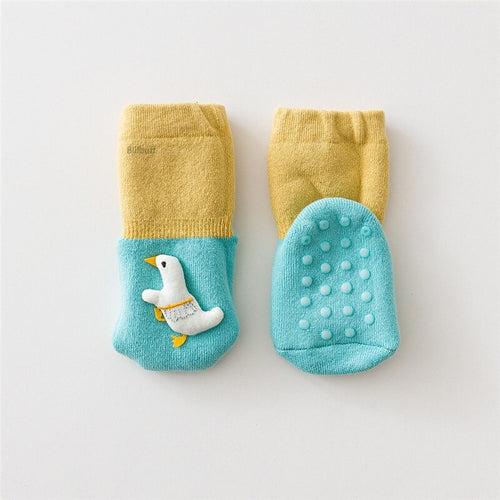 1J Soft Cotton Baby Girls Socks Newborn Cartoon Baby Socks Infant Baby Boy Socks Anti Slip Floor Sock