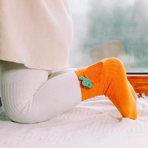 1D Baby Socks Newborn Boys Girls Cartoon Fruits Decorative Socks Cotton Kids Socks Soft Newborn Socks Clothing Accessories