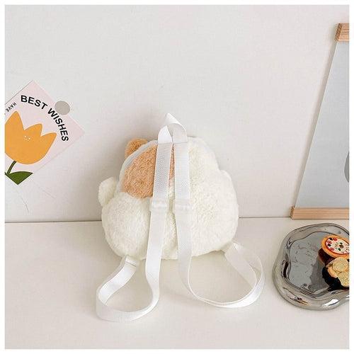 Children's Plush Backpack Cute Style Shoulder Bag Soft Plush Material Children's Bag Cute Accessories