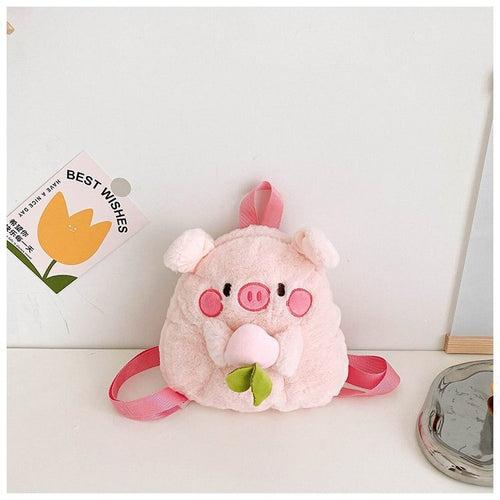 Children's Plush Backpack Cute Style Shoulder Bag Soft Plush Material Children's Bag Cute Accessories