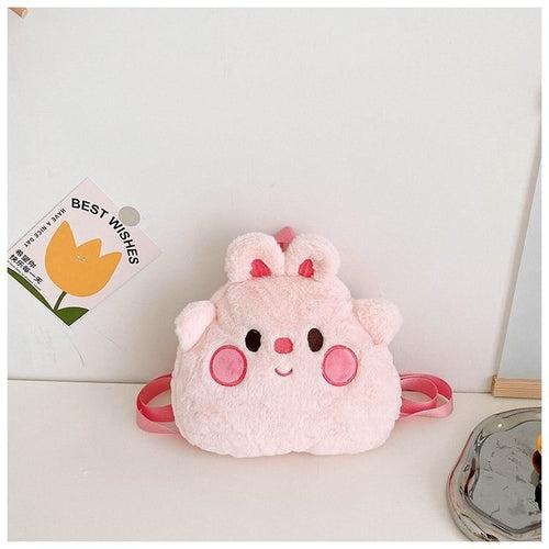 Children's Plush Backpack Cute Style Shoulder Bag Soft Plush Material Children's Bag Cute Accessories