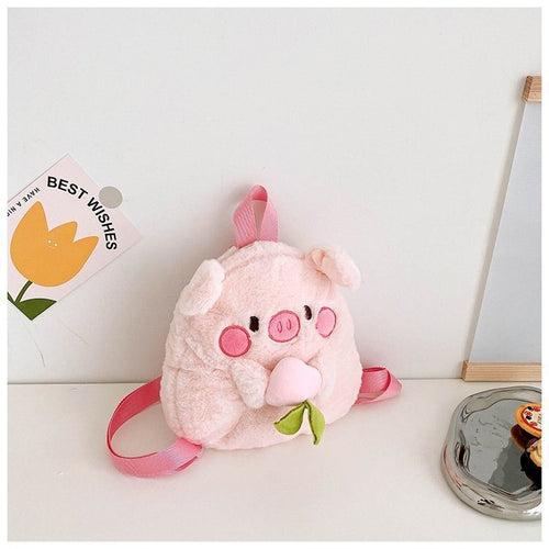 Children's Plush Backpack Cute Style Shoulder Bag Soft Plush Material Children's Bag Cute Accessories