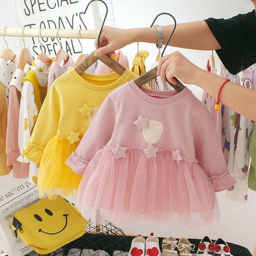 2023 Baby Style Elegant Dresses Fashion Girls Infant Plaid Clothes Long Sleeve Bowknot Princess Costumes