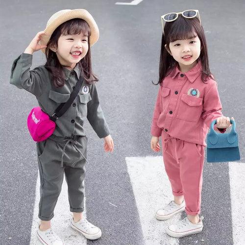 1C Boutique Girls/Boys clothing Sets girls long sleeve top +pant outfit Children Clothes