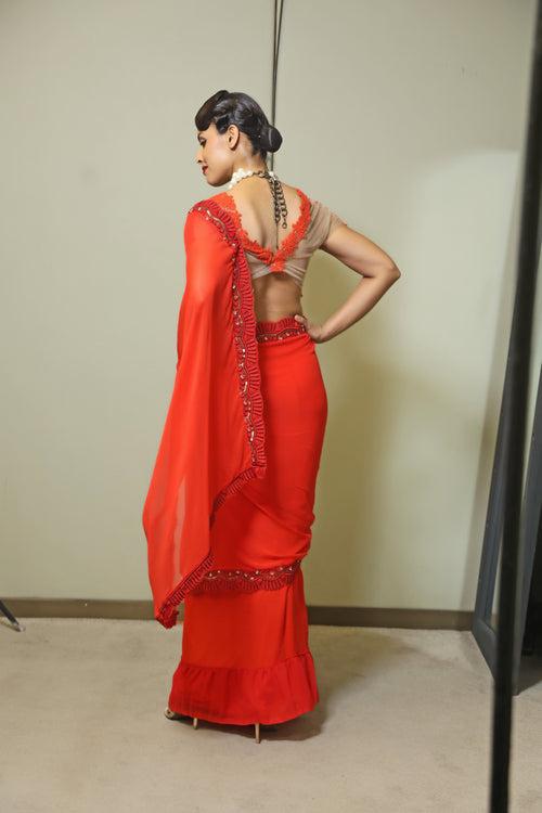 Red Saree