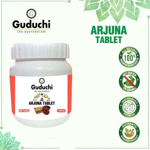 Arjuna Tablet- Cardio Care | Maintain Healthy Blood Pressure | Reduces  from Clot Formation |  Protects Heart Muscles - 60 Tabs | 500mg