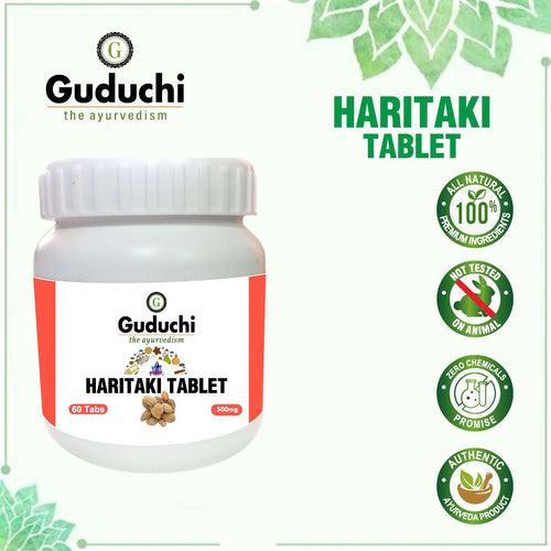 Haritaki Tablet- A Detoxification & Rejuvenation for Vata - 60 Tabs | 500mg