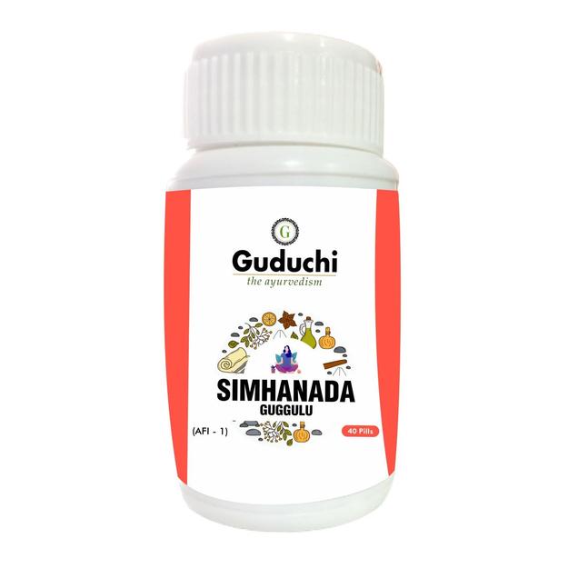 Simhanada Guggulu | Used for joint pains, swelling, stiffness & inflammation-40 Pills