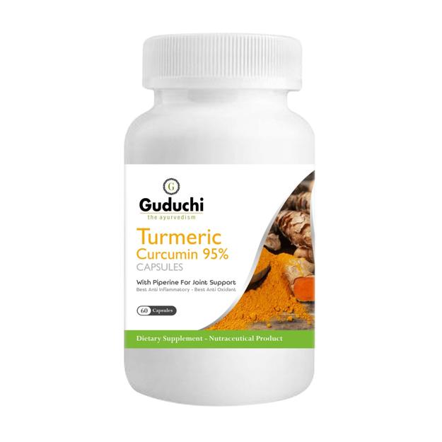 Turmeric Curcumin with Bioperine, 95% Curcuminoids - 60 Capsules