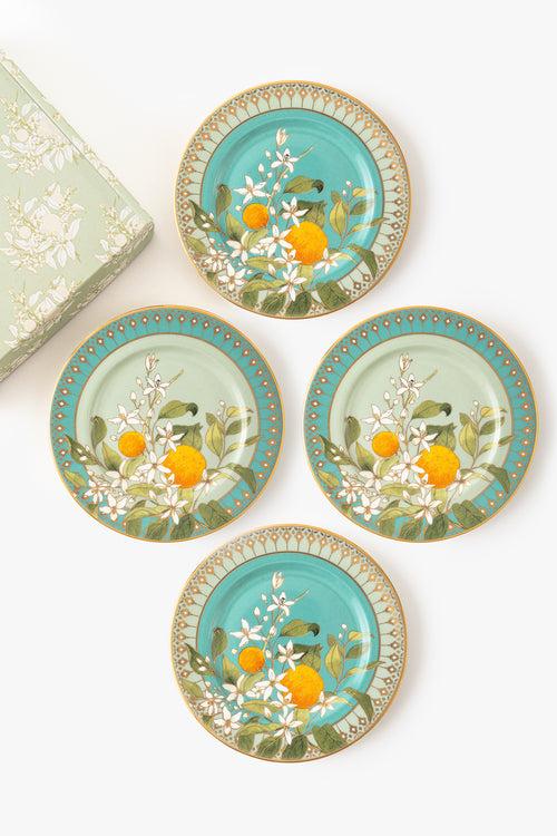 Tangerine Tea Plates