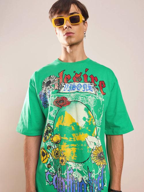 Unisex Green DESIRE Oversized T-Shirt