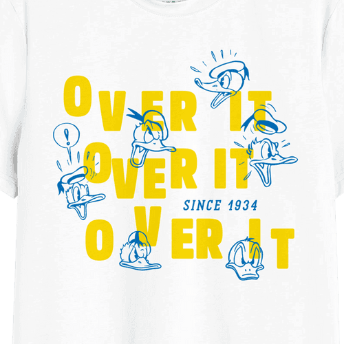 Over It Graphic Printed Men Tshirt