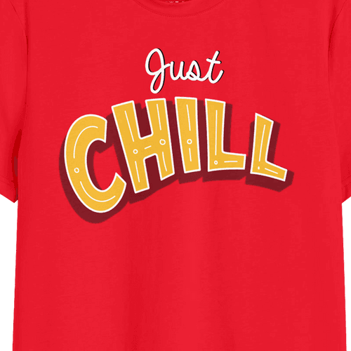 Chill Graphic Printed Men Tshirt