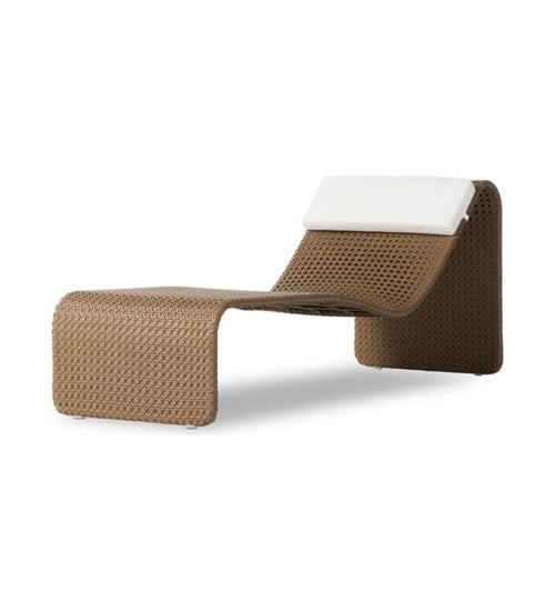 Zrood Outdoor Swimming Poolside Lounger (Light Brown)