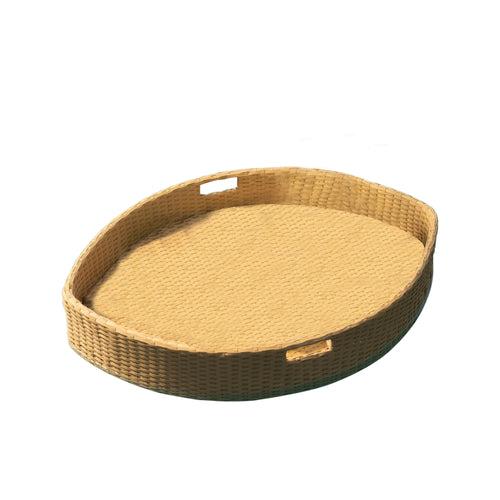 Célia Luxury Floating Serving Tray For Swimming Pool -  Light Brown (Boat Shape)