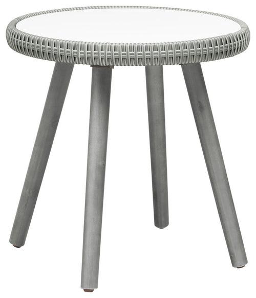 Orek Outdoor Patio Seating Set 2 Chairs and 1 Table Set (Grey + White)