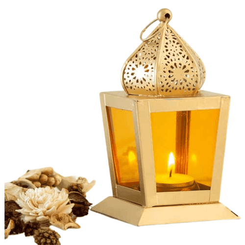 LI Metal Moroccan Lantern | Tealight Holder | Antique Metal Lantern Hanging Set of 2/ 4