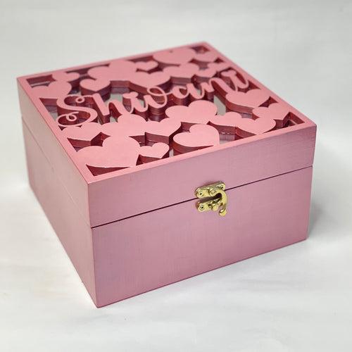 Personalized Name Heart Box