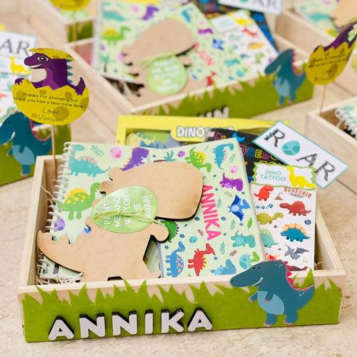 Dino-theme hampers