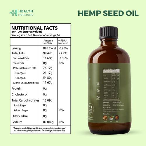 Hemp Seed Oil - 500ML