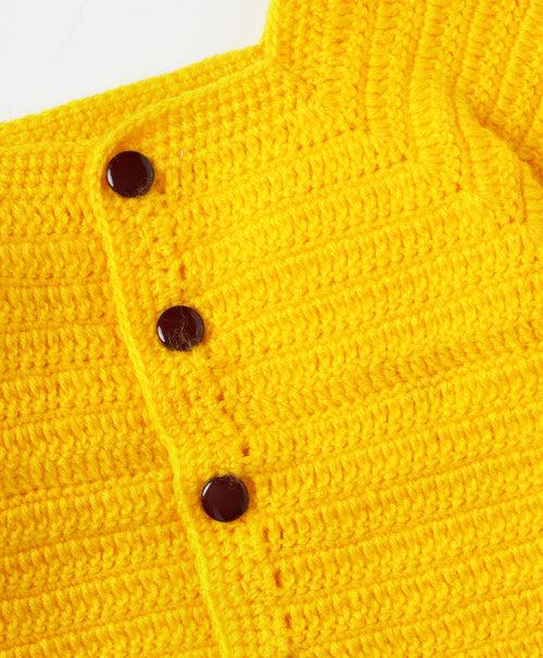 Giraffe Handmade Crochet Dungaree Set - Yellow & Brown