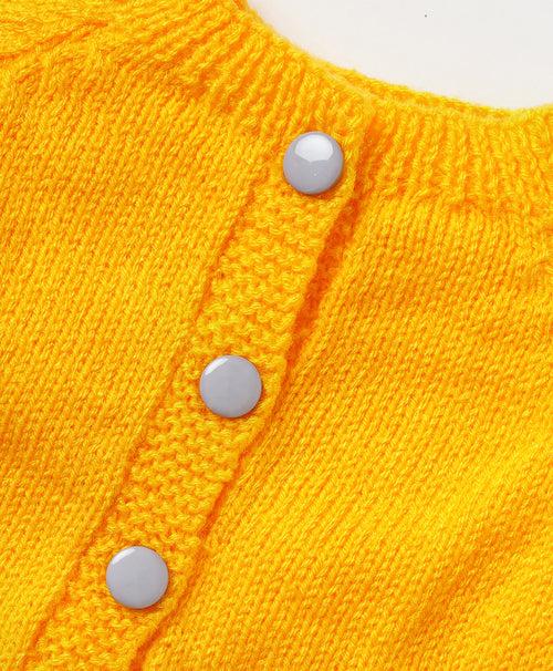 Handmade Striped Dungaree Set- Yellow & Grey