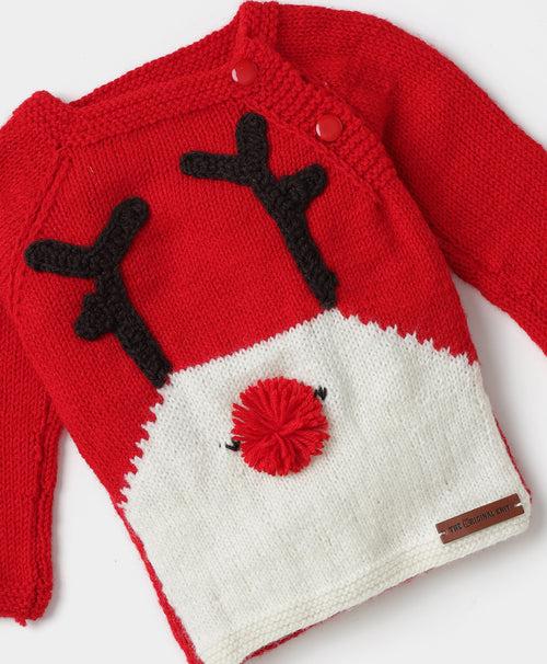 Reindeer Sweater Set- Red & White