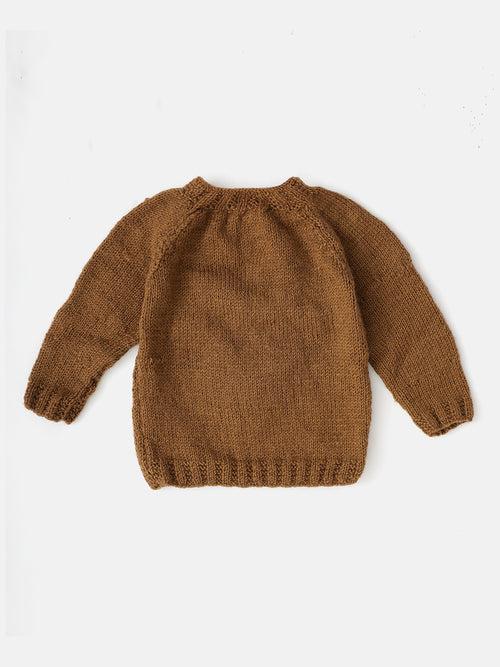 Reindeer Snuggle Sweater - Brown