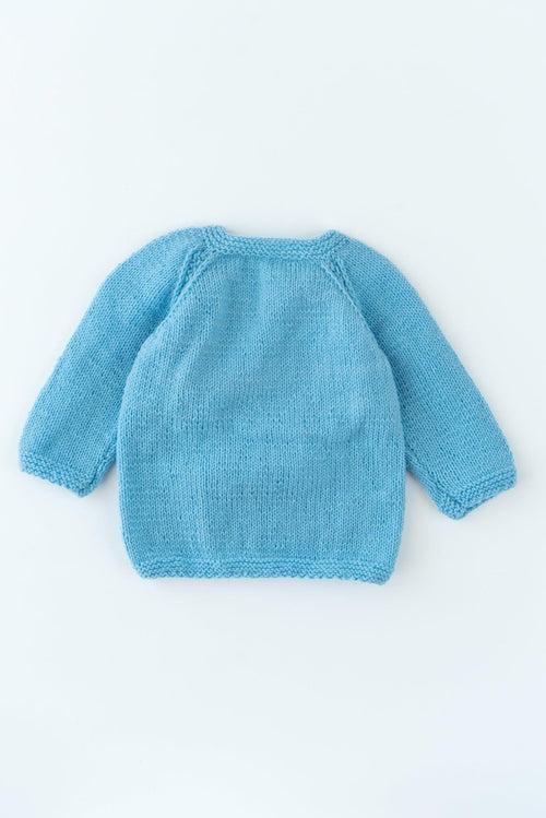 Handmade Sweater Set- Ice Blue