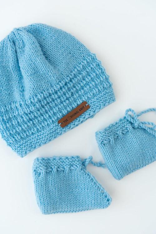 Handmade Sweater Set- Ice Blue