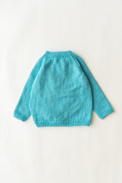 Unisex Kids Handmade Sweater- Sky Blue
