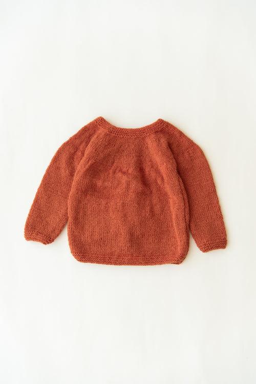 Unisex Kids Handmade Sun & Cloud Sweater Set - Mustard