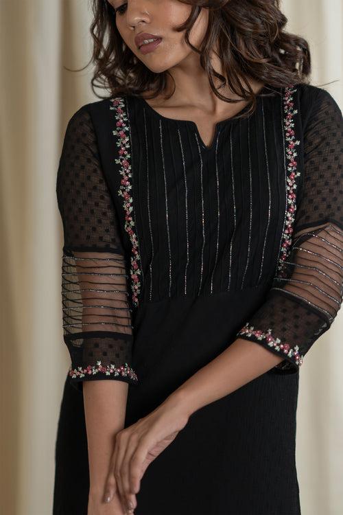 Black Party Wear Kurti