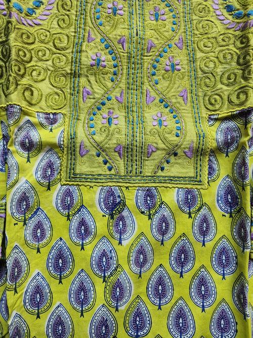 Ajanta Embroidered Hand Block Print Tunic