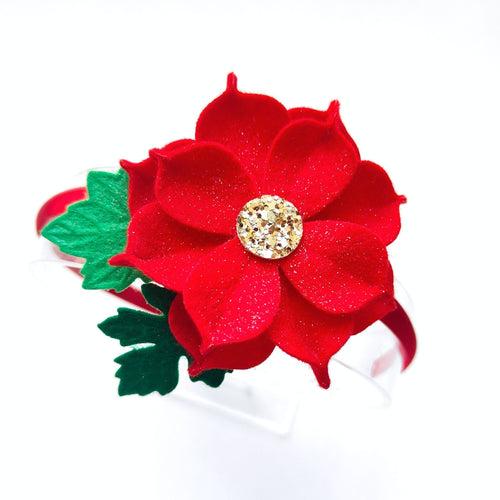 Poinsettia- Clip/Headband/Hairband