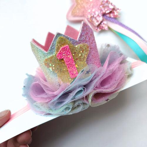 Fairy Princess Wand & Crown- Colours of the Unicorn